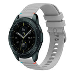 波浪點綴縫線 20mm 矽膠錶帶，適用於 Samsung Galaxy Watch 42mm，Samsung Gear S2 Classic