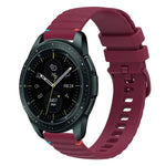 波浪點綴縫線 20mm 矽膠錶帶，適用於 Samsung Galaxy Watch 42mm，Samsung Gear S2 Classic