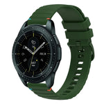 波浪點綴縫線 20mm 矽膠錶帶，適用於 Samsung Galaxy Watch 42mm，Samsung Gear S2 Classic
