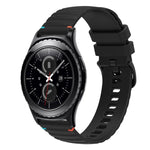 波浪點綴縫線 20mm 矽膠錶帶，適用於 Samsung Galaxy Watch 42mm，Samsung Gear S2 Classic