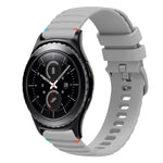 波浪點綴縫線 20mm 矽膠錶帶，適用於 Samsung Galaxy Watch 42mm，Samsung Gear S2 Classic