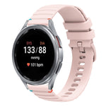波浪點綴縫線20mm矽膠錶帶，適用於Samsung Galaxy Watch FE 40mm，Samsung Galaxy Watch 7 40 / 44mm，Samsung Galaxy Watch 6 Classic 43 / 47mm，Samsung Galaxy Watch 6 40 / 44mm
