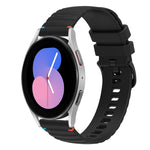 波浪點綴縫線 20mm 矽膠錶帶，適用於 Samsung Galaxy Watch 5 40 / 44mm，適用於 Samsung Galaxy Watch 5 Pro 45mm，適用於 Samsung Galaxy Watch 4 40 / 44mm，適用於 Samsung Galaxy Watch 4 Classic 42 / 46mm