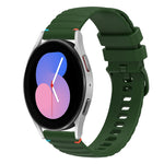 波浪點綴縫線 20mm 矽膠錶帶，適用於 Samsung Galaxy Watch 5 40 / 44mm，適用於 Samsung Galaxy Watch 5 Pro 45mm，適用於 Samsung Galaxy Watch 4 40 / 44mm，適用於 Samsung Galaxy Watch 4 Classic 42 / 46mm