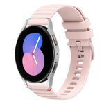波浪點綴縫線 20mm 矽膠錶帶，適用於 Samsung Galaxy Watch 5 40 / 44mm，適用於 Samsung Galaxy Watch 5 Pro 45mm，適用於 Samsung Galaxy Watch 4 40 / 44mm，適用於 Samsung Galaxy Watch 4 Classic 42 / 46mm