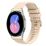 波浪點綴縫線 20mm 矽膠錶帶，適用於 Samsung Galaxy Watch 5 40 / 44mm，適用於 Samsung Galaxy Watch 5 Pro 45mm，適用於 Samsung Galaxy Watch 4 40 / 44mm，適用於 Samsung Galaxy Watch 4 Classic 42 / 46mm