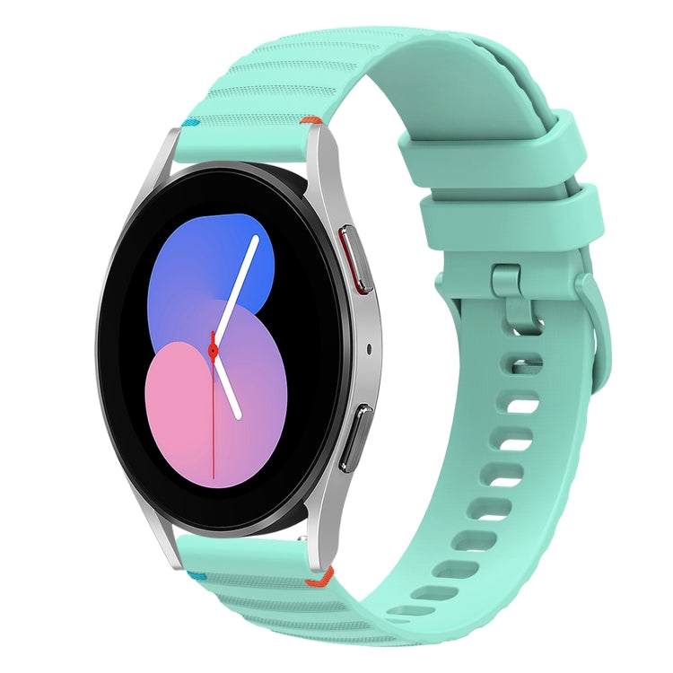 波浪點綴縫線 20mm 矽膠錶帶，適用於 Samsung Galaxy Watch 5 40 / 44mm，適用於 Samsung Galaxy Watch 5 Pro 45mm，適用於 Samsung Galaxy Watch 4 40 / 44mm，適用於 Samsung Galaxy Watch 4 Classic 42 / 46mm