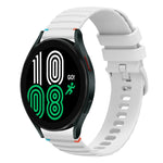 波浪點綴縫線 20mm 矽膠錶帶，適用於 Samsung Galaxy Watch 5 40 / 44mm，適用於 Samsung Galaxy Watch 5 Pro 45mm，適用於 Samsung Galaxy Watch 4 40 / 44mm，適用於 Samsung Galaxy Watch 4 Classic 42 / 46mm