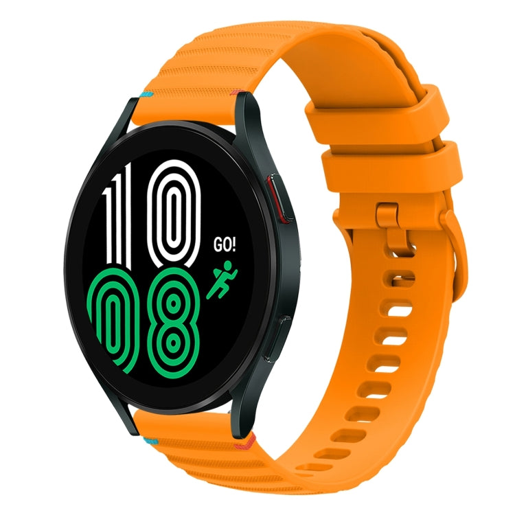 波浪點綴縫線 20mm 矽膠錶帶，適用於 Samsung Galaxy Watch 5 40 / 44mm，適用於 Samsung Galaxy Watch 5 Pro 45mm，適用於 Samsung Galaxy Watch 4 40 / 44mm，適用於 Samsung Galaxy Watch 4 Classic 42 / 46mm
