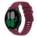 波浪點綴縫線 20mm 矽膠錶帶，適用於 Samsung Galaxy Watch 5 40 / 44mm，適用於 Samsung Galaxy Watch 5 Pro 45mm，適用於 Samsung Galaxy Watch 4 40 / 44mm，適用於 Samsung Galaxy Watch 4 Classic 42 / 46mm