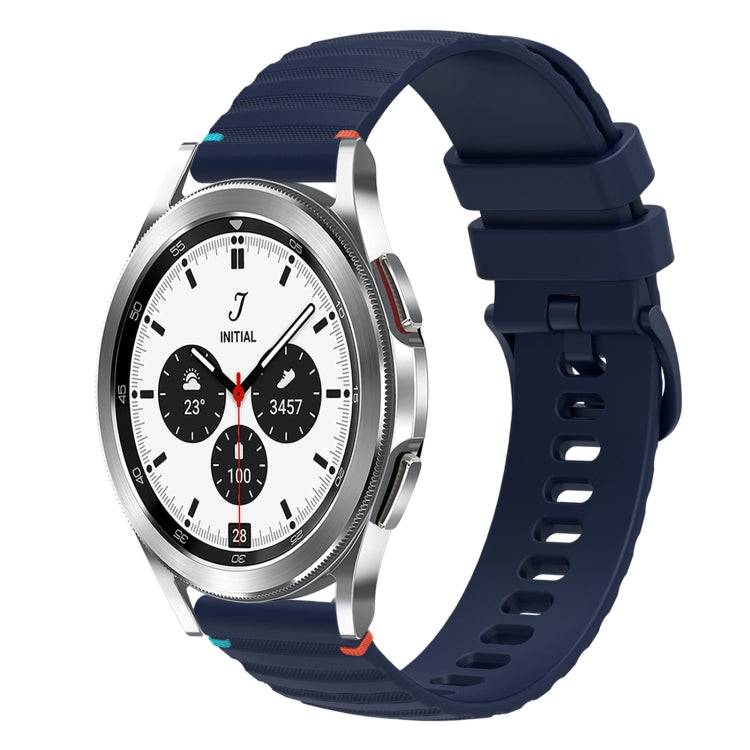 波浪點綴縫線 20mm 矽膠錶帶，適用於 Samsung Galaxy Watch 5 40 / 44mm，適用於 Samsung Galaxy Watch 5 Pro 45mm，適用於 Samsung Galaxy Watch 4 40 / 44mm，適用於 Samsung Galaxy Watch 4 Classic 42 / 46mm