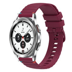 波浪點綴縫線 20mm 矽膠錶帶，適用於 Samsung Galaxy Watch 5 40 / 44mm，適用於 Samsung Galaxy Watch 5 Pro 45mm，適用於 Samsung Galaxy Watch 4 40 / 44mm，適用於 Samsung Galaxy Watch 4 Classic 42 / 46mm