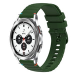 波浪點綴縫線 20mm 矽膠錶帶，適用於 Samsung Galaxy Watch 5 40 / 44mm，適用於 Samsung Galaxy Watch 5 Pro 45mm，適用於 Samsung Galaxy Watch 4 40 / 44mm，適用於 Samsung Galaxy Watch 4 Classic 42 / 46mm