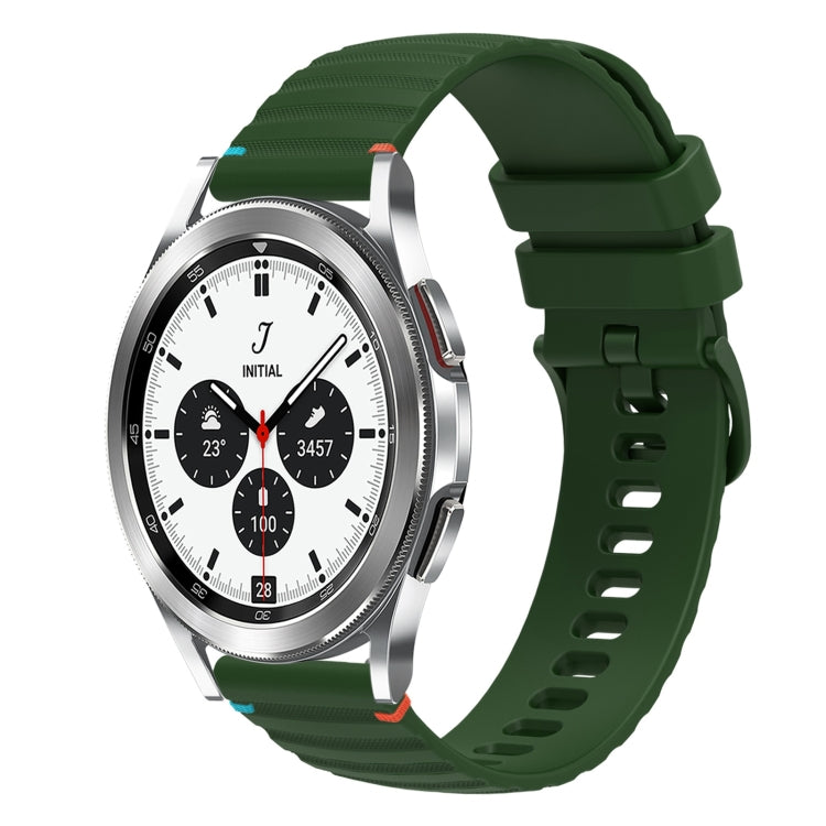 波浪點綴縫線 20mm 矽膠錶帶，適用於 Samsung Galaxy Watch 5 40 / 44mm，適用於 Samsung Galaxy Watch 5 Pro 45mm，適用於 Samsung Galaxy Watch 4 40 / 44mm，適用於 Samsung Galaxy Watch 4 Classic 42 / 46mm