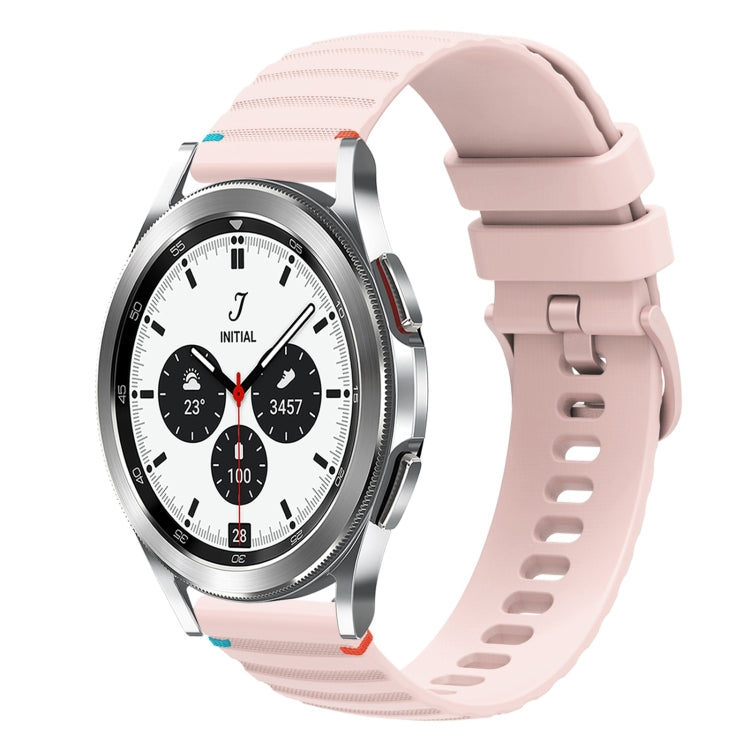 波浪點綴縫線 20mm 矽膠錶帶，適用於 Samsung Galaxy Watch 5 40 / 44mm，適用於 Samsung Galaxy Watch 5 Pro 45mm，適用於 Samsung Galaxy Watch 4 40 / 44mm，適用於 Samsung Galaxy Watch 4 Classic 42 / 46mm