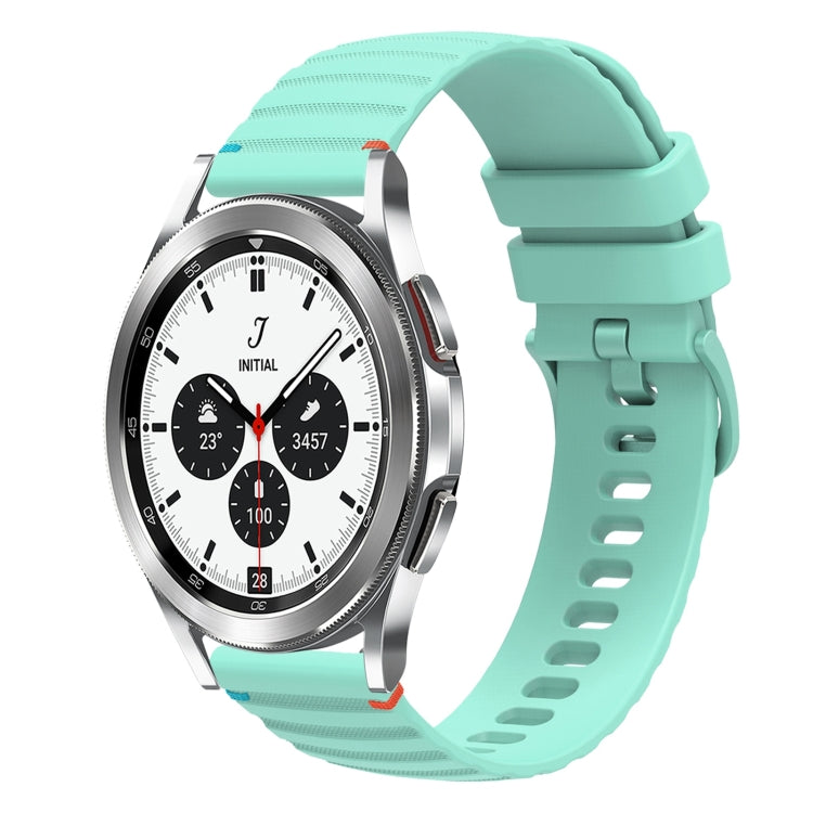 波浪點綴縫線 20mm 矽膠錶帶，適用於 Samsung Galaxy Watch 5 40 / 44mm，適用於 Samsung Galaxy Watch 5 Pro 45mm，適用於 Samsung Galaxy Watch 4 40 / 44mm，適用於 Samsung Galaxy Watch 4 Classic 42 / 46mm