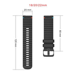 波浪點綴縫線 20mm 矽膠錶帶，適用於 Samsung Galaxy Watch 42mm，Samsung Gear S2 Classic