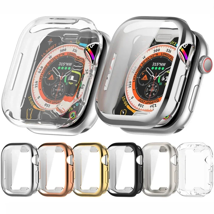 全包覆電鍍 TPU 錶殼，適用於 Apple Watch Series 11 / 10 46mm，Apple Watch Series 11 / 10 42mm