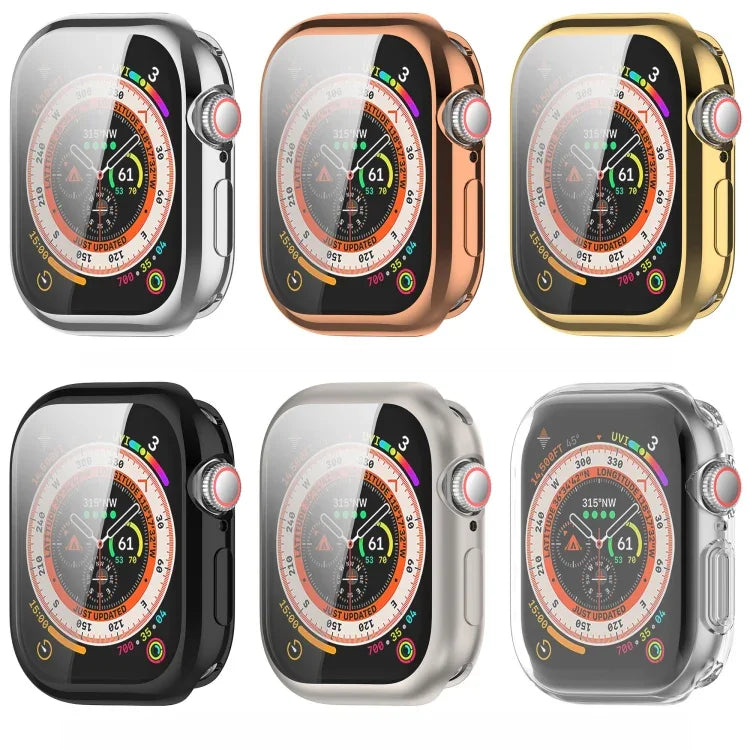 全包覆電鍍 TPU 錶殼，適用於 Apple Watch Series 11 / 10 46mm，Apple Watch Series 11 / 10 42mm
