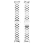 三珠不鏽鋼金屬錶帶，適用於 Google Pixel Watch 4 / Watch 3 45mm，適用於 Google Pixel Watch 4 / 3 / 2 / 1 41mm