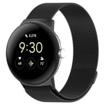米蘭尼斯金屬磁吸錶帶，適用於 Google Pixel Watch 4 / Watch 3 45mm，Google Pixel Watch 4 / 3 / 2 / 1 41mm