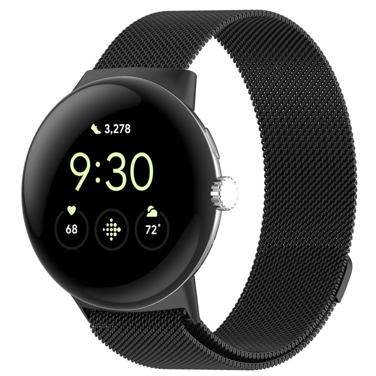 米蘭尼斯金屬磁吸錶帶，適用於 Google Pixel Watch 4 / Watch 3 45mm，Google Pixel Watch 4 / 3 / 2 / 1 41mm