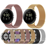 米蘭尼斯金屬磁吸錶帶，適用於 Google Pixel Watch 4 / Watch 3 45mm，Google Pixel Watch 4 / 3 / 2 / 1 41mm