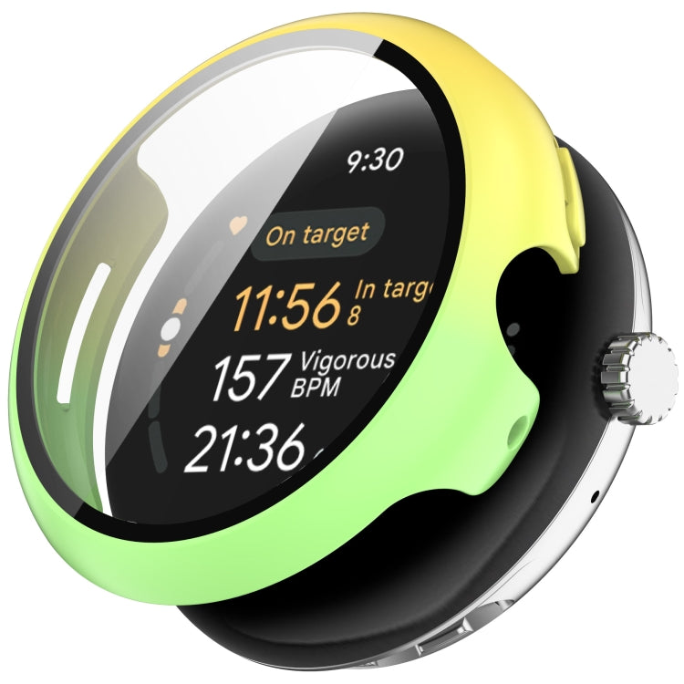 PC + 鋼化膜一體式手錶保護殼，適用於 Google Pixel Watch 3 45mm，Google Pixel Watch 3 41mm