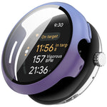 PC + 鋼化膜一體式手錶保護殼，適用於 Google Pixel Watch 3 45mm，Google Pixel Watch 3 41mm