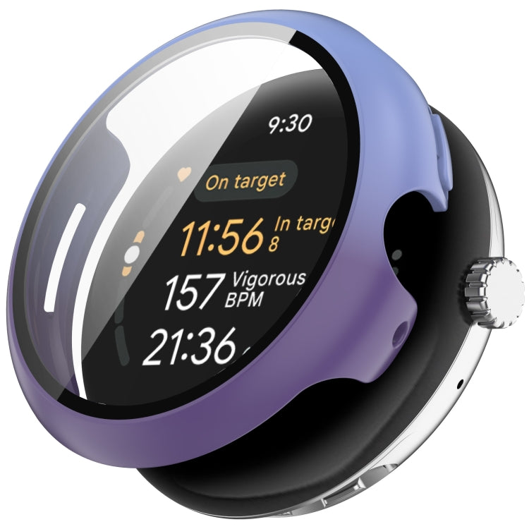 PC + 鋼化膜一體式手錶保護殼，適用於 Google Pixel Watch 3 45mm，Google Pixel Watch 3 41mm