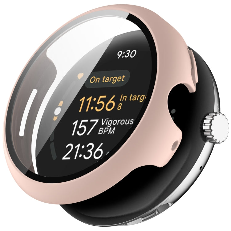 PC + 鋼化膜一體式手錶保護殼，適用於 Google Pixel Watch 3 45mm，Google Pixel Watch 3 41mm