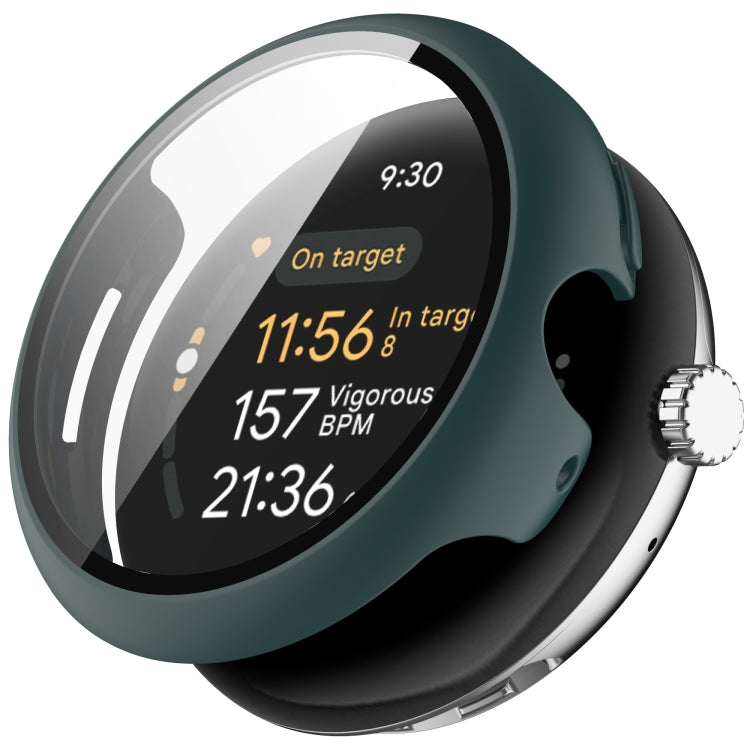 PC + 鋼化膜一體式手錶保護殼，適用於 Google Pixel Watch 3 45mm，Google Pixel Watch 3 41mm