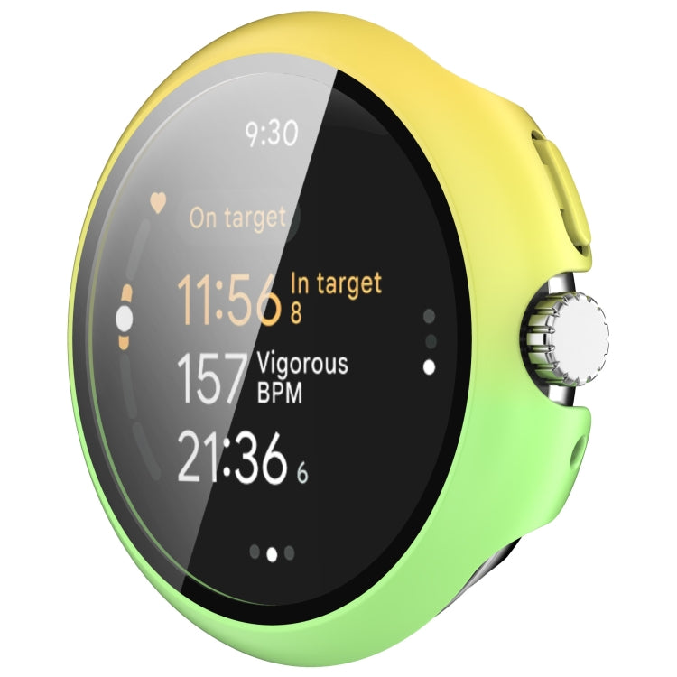 PC + 鋼化膜一體式手錶保護殼，適用於 Google Pixel Watch 3 45mm，Google Pixel Watch 3 41mm