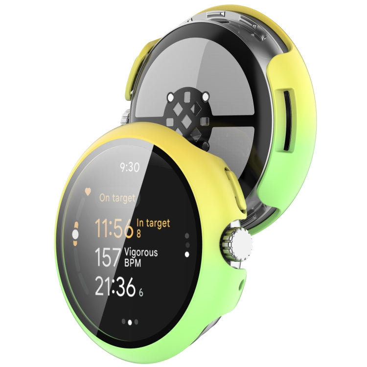 PC + 鋼化膜一體式手錶保護殼，適用於 Google Pixel Watch 3 45mm，Google Pixel Watch 3 41mm