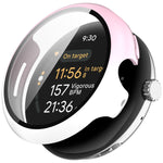 PC + 鋼化膜一體式手錶保護殼，適用於 Google Pixel Watch 3 45mm，Google Pixel Watch 3 41mm