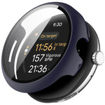 PC + 鋼化膜一體式手錶保護殼，適用於 Google Pixel Watch 3 45mm，Google Pixel Watch 3 41mm