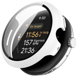 PC + 鋼化膜一體式手錶保護殼，適用於 Google Pixel Watch 3 45mm，Google Pixel Watch 3 41mm