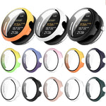 PC + 鋼化膜一體式手錶保護殼，適用於 Google Pixel Watch 3 45mm，Google Pixel Watch 3 41mm