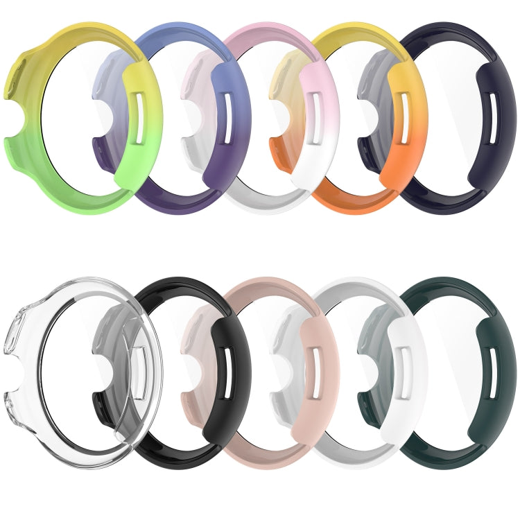 PC + 鋼化膜一體式手錶保護殼，適用於 Google Pixel Watch 3 45mm，Google Pixel Watch 3 41mm