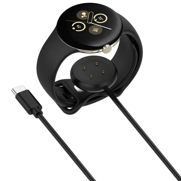 適用於 Google Pixel Watch 3 41 / 45mm USB-C / Type-C 介面智慧手錶充電線，長度：1米，Type-C 介面