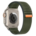 海浪尼龍魔鬼氈錶帶，適用於 Apple Watch SE 2023 44mm、Apple Watch SE 2023 40mm、Apple Watch Ultra 2 49mm、Apple Watch Series 9 45mm、Apple Watch Series 9 41mm、Apple Watch Ultra 49mm