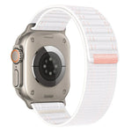 海浪尼龍魔鬼氈錶帶，適用於 Apple Watch SE 2023 44mm、Apple Watch SE 2023 40mm、Apple Watch Ultra 2 49mm、Apple Watch Series 9 45mm、Apple Watch Series 9 41mm、Apple Watch Ultra 49mm