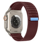 海浪尼龍魔鬼氈錶帶，適用於 Apple Watch SE 2023 44mm、Apple Watch SE 2023 40mm、Apple Watch Ultra 2 49mm、Apple Watch Series 9 45mm、Apple Watch Series 9 41mm、Apple Watch Ultra 49mm
