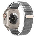海浪尼龍魔鬼氈錶帶，適用於 Apple Watch SE 2023 44mm、Apple Watch SE 2023 40mm、Apple Watch Ultra 2 49mm、Apple Watch Series 9 45mm、Apple Watch Series 9 41mm、Apple Watch Ultra 49mm