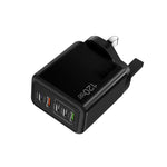 120W 3 PD Type-C 雙 USB 多埠手機充電器，英規插頭，英規插頭