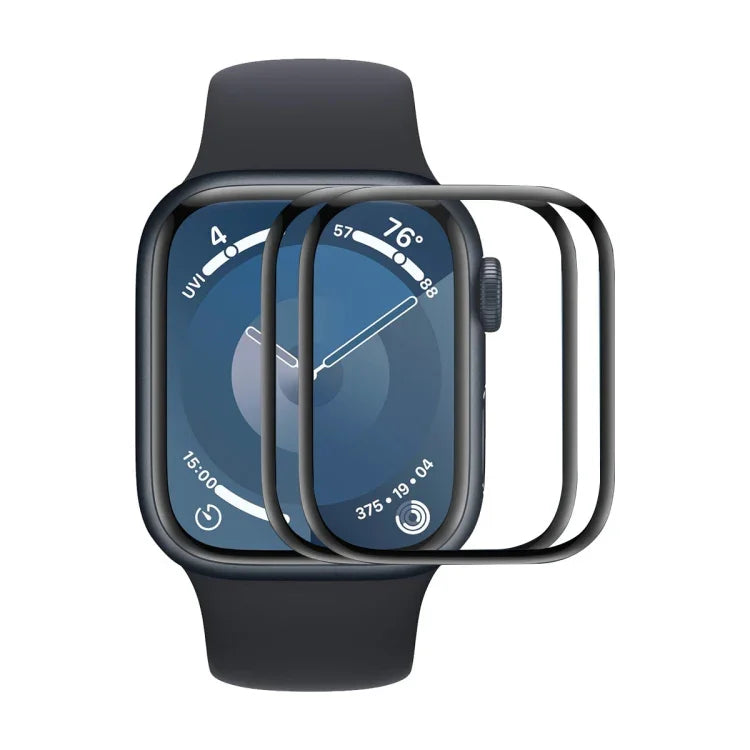 2片裝 ENKAY 3D 全覆蓋軟性 PC 邊緣 PMMA 高清螢幕保護膜，適用於 Apple Watch Series 11 / 10 46mm、Apple Watch Series 11 / 10 42mm