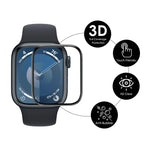 2片裝 ENKAY 3D 全覆蓋軟性 PC 邊緣 PMMA 高清螢幕保護膜，適用於 Apple Watch Series 11 / 10 46mm、Apple Watch Series 11 / 10 42mm