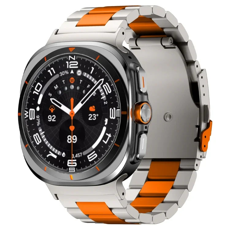 適用於 Samsung Galaxy Watch Ultra 47mm 三珠鈦合金金屬錶帶