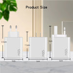 120W PD3.0 三 Type-C 兩 USB 多埠快速充電器，附 Type-C to Type-C 線，US 插頭，US 插頭 + C to C 線