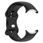 純色蝴蝶扣矽膠錶帶，尺寸：S，適用於 Google Pixel Watch 4 / Watch 3 45mm